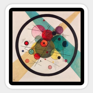 Wassily Kandinsky Abstract Art Sticker